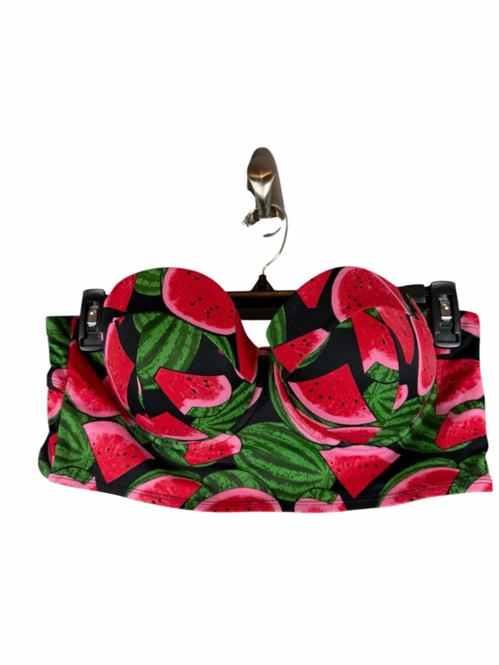 Torrid Watermelon Print Underwire Strapless Bikini Swim Top Size 1